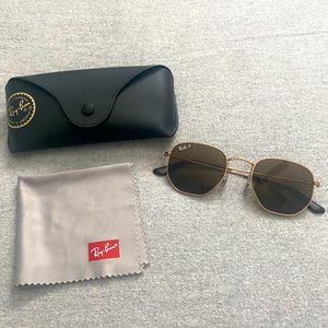 Ray Ban RB3548-N women’s hexagonal polarized sunglasses